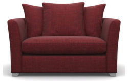 Heart of House Libby Fabric Cuddle Chair - Wine